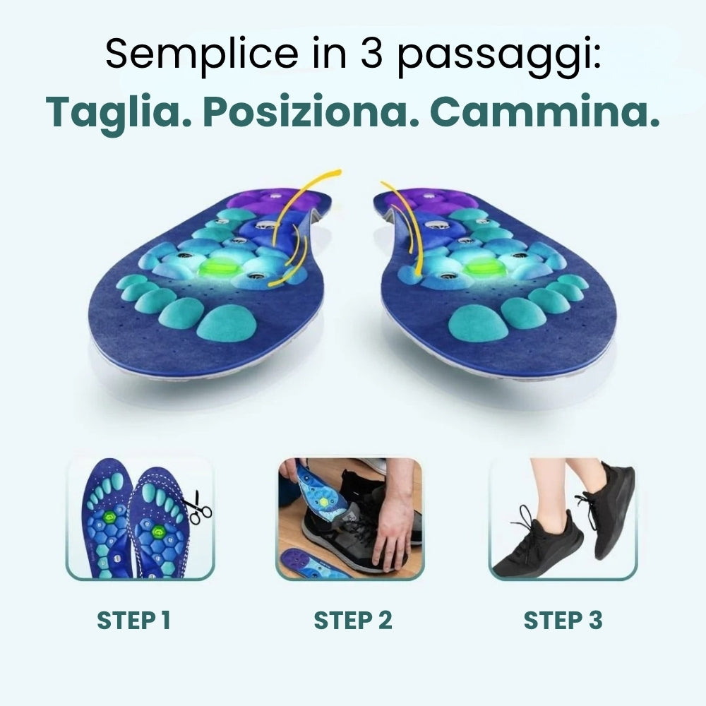 Suola Ortopedica con Digitopressione Integrata